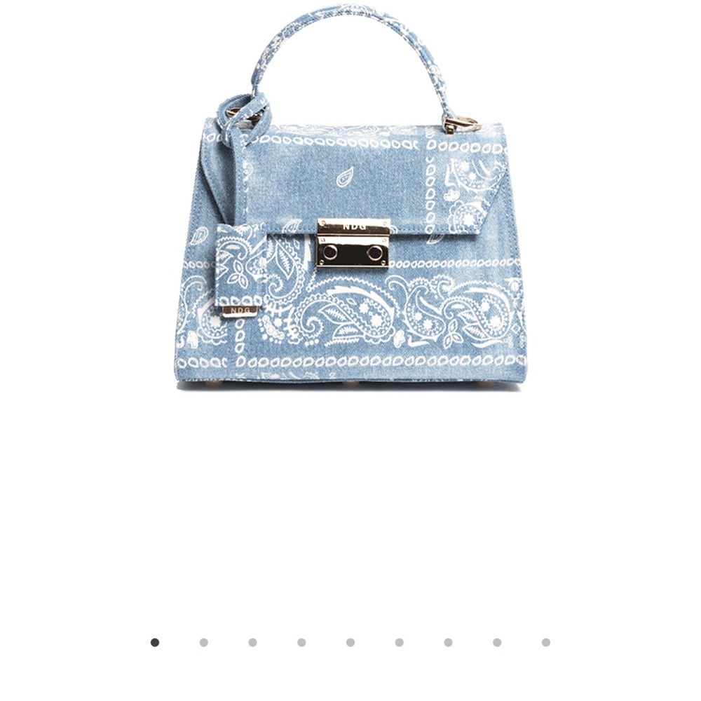 NDG PARIS Denim Le Paisley Mini Bag *DEADSTOCK*